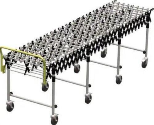 DESCRIPTION: (1) EXTENDED FLEXIBLE CONVEYOR BRAND/MODEL: WORKSMART/WS-MH-FLEX-004 INFORMATION: LOAD CAPACITY: 160 LBS/SILVER RETAIL$: 1,325.35 SIZE: 2