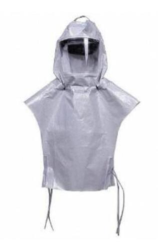 DESCRIPTION: (2) PACKS OF (5) HOOD WITH CHEST COVERAGE BRAND/MODEL: 3M/S-805-5 INFORMATION: GRAY/LEN MATERIAL: PETG RETAIL$: 673.98 PER PK OF 5 SIZE: