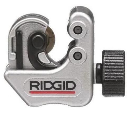 DESCRIPTION: (2) TUBING CUTTER BRAND/MODEL: RIDGID/86127 INFORMATION: MACHINED STEEL/CUTS: ALUMINUM,BRASS,COPPER, PLASTIC RETAIL$: 28.12 EACH SIZE: 2-