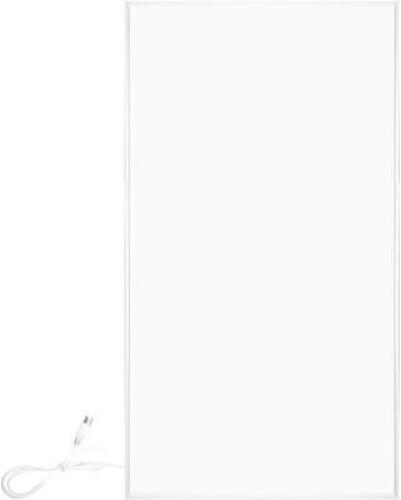 DESCRIPTION: (1) RADIANT PANEL HEATER BRAND/MODEL: TUVRHEINLAND/VCIR-60-120-700 INFORMATION: WHITE/WITH ELECTRIC CABLE RETAIL$: 385.00 SIZE: 47" X 24"