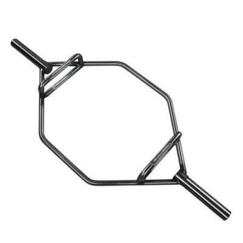 DESCRIPTION: (1) HEX LIFTING TRAP BAR BRAND/MODEL: BALANCEFROM/WAWA-HBR-BLK INFORMATION: BLACK/KNURLING DESIGN/CAPACITY: 1000 LBS/CLOSE BACK RETAIL$: