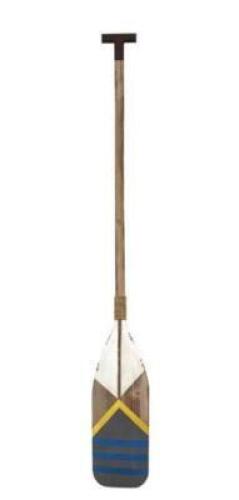 DESCRIPTION: (2) NAUTICAL OAR WALL DECOR BRAND/MODEL: STRATTON HOME/SHD0127 INFORMATION: BEACH THEME/SALVAGED-OAR RETAIL$: 57.23 SIZE: 8"W X 1.75"D X