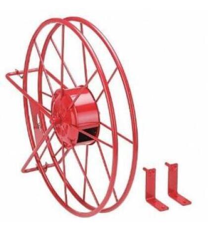 DESCRIPTION: (1) FIRE HOSE REEL BRAND/MODEL: DIXION VALVE/FHR-V2 INFORMATION: RED/WALL MOUNT RETAIL$: 206.08 SIZE: 26"H X 33"L X 7-1/2"W [100' HOSE CA