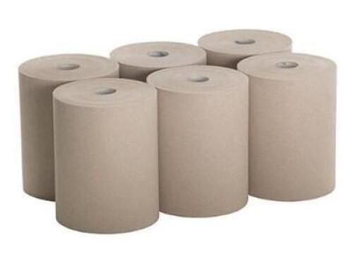 DESCRIPTION: (1) PACK OF (6) PAPER TOWEL ROLL BRAND/MODEL: GEORGIA-PACIFIC/89480 INFORMATION: BROWN/HARDWOUND/1-PLY RETAIL$: 92.22 PER PK OF 6 SIZE: 1