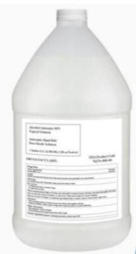 DESCRIPTION: (4) ALCOHOL ANTISEPTIC BRAND/MODEL: TOPICAL SOLUTION HAND RUB/01983765 INFORMATION: 80%/NON-STERILE RETAIL$: $40.00 EA SIZE: 1 GALLON QTY