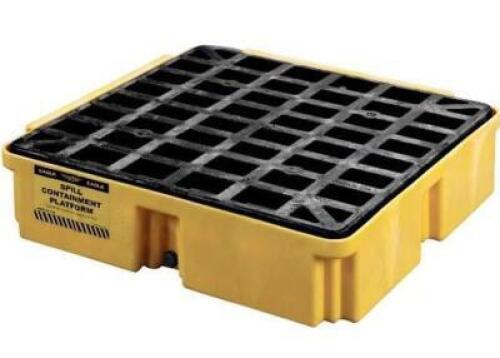 DESCRIPTION: (1) SPILL DECK BRAND/MODEL: EAGLE/1633D INFORMATION: YELLOW & BLACK/SPILL CAPACITY: 15 GAL/LOAD CAPACITY: 2,000 LBS RETAIL$: 139.69 SIZE:
