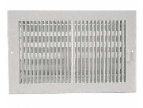 DESCRIPTION: (1) PACK OF (20) SIDEWELL & CEILING REGISTER BRAND/MODEL: GRAINGER/4MJH7 INFORMATION: 2-WAY/WHITE RETAIL$: 230.60 PER PK OF 20 SIZE: 9-1/