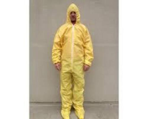 DESCRIPTION: (1) CASE OF(25) DISPOSABLE COVERALLS BRAND/MODEL: SUNSHIELD #S5414-4X INFORMATION: YELLOW RETAIL$: $156.00 EA SIZE: SIZE 4X QTY: 1