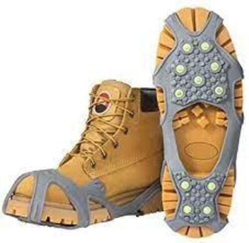 DESCRIPTION: (1) SET OF WINTER WALKING SPIKES BRAND/MODEL: EASY SPIKE RETAIL$: $30.00 EA SIZE: SIZE LARGE QTY: 1