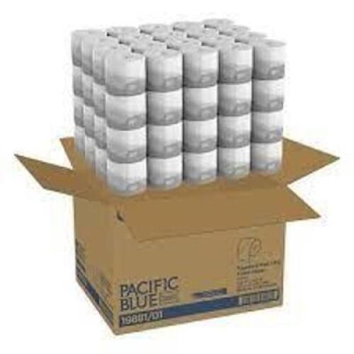 DESCRIPTION: (1) CASE OF (80) ROLLS OF TOILET PAPER BRAND/MODEL: PACIFIC BLUE #19881/01 RETAIL$: 74.4 QTY: 1