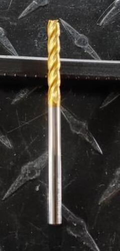 DESCRIPTION: (1) SOLID CARBIDE SQ END MILL BRAND/MODEL: HERTEL 88250162 RETAIL$: 34.2 SIZE: 3/16" DIA 1-1/8" LOC QTY: 1