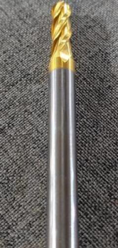 DESCRIPTION: (1) SOLID CARBIDE BALL END MILL BRAND/MODEL: HERTEL 74610346 RETAIL$: 38.66 SIZE: 13/64" 5/8" LOC 1/4" SD QTY: 1