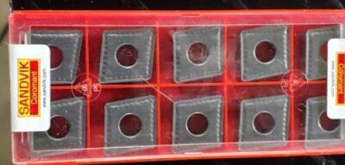 DESCRIPTION: (30) CNMG SSTYE CARBIDE TURNING INSERTS BRAND/MODEL: SANDVIK COROMANT CNMG644-QM RETAIL$: $45.39 PER INSERT QTY: 30