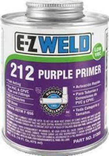 DESCRIPTION: (2) PURPLE PRIMER BRAND/MODEL: EZ WELD 212 #5E522 RETAIL$: $13.43 EA SIZE: 8 OZ QTY: 2