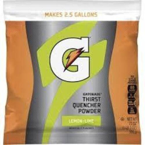 DESCRIPTION: (4) SPORTS DRINK MIX CONCENTRATE POWDER BRAND/MODEL: GATORADE INFORMATION: LEMON LIME RETAIL$: $8.00 EA QTY: 4
