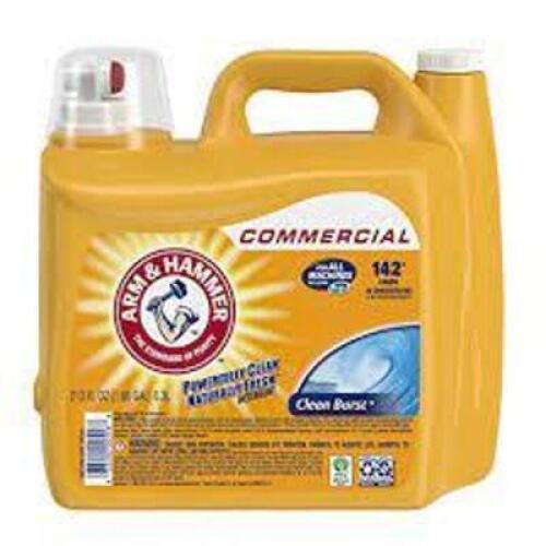 DESCRIPTION: (1) LIQUID LAUNDRY DETERGENT BRAND/MODEL: ARM AND HAMMER RETAIL$: $10.97 EA SIZE: 142 LOADS QTY: 1