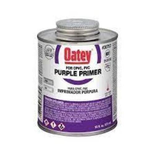 DESCRIPTION: (2) CPVC AND PVC PRIMER BRAND/MODEL: OATEY #307573 INFORMATION: PURPLE RETAIL$: $14.73 EA SIZE: 16 OZ QTY: 2