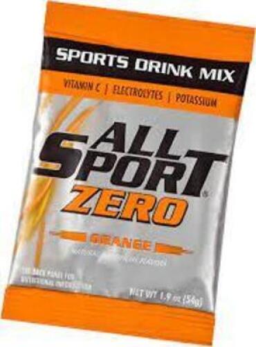 DESCRIPTION: (6) SPORTS DRINK MIX POWDER CONCENTRATE BRAND/MODEL: ALL SPORT #35YL24 INFORMATION: ORANGE RETAIL$: $6.12 EA SIZE: 1.9 OZ QTY: 6