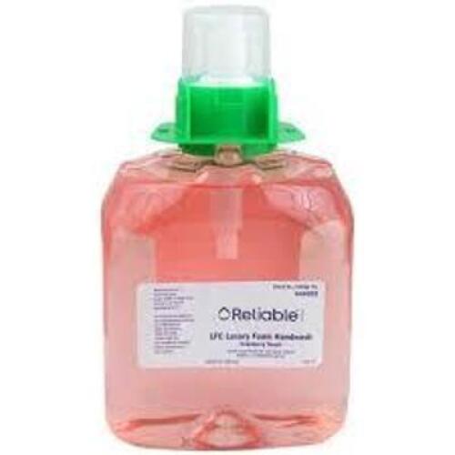 DESCRIPTION: (2) LUXURY FOAM HANDWASH BRAND/MODEL: RELIABLE LFC INFORMATION: CRANBERRY SCENT RETAIL$: $50.00 EA SIZE: 2000 ML QTY: 2