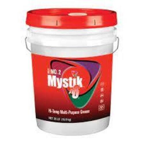 DESCRIPTION: (1) HIGH TEMPERATURE GREASE BRAND/MODEL: MYSTIK #33MF11 RETAIL$: $260.01 EA SIZE: 5 GALLON QTY: 1