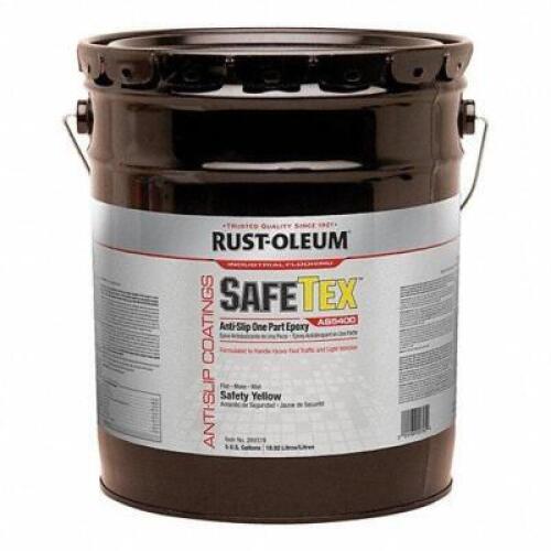 DESCRIPTION: (1) ANTI SLIP FLOOR COATING BRAND/MODEL: RUST-OLEUM #39DP12 INFORMATION: YELLOW RETAIL$: $612.43 EA SIZE: 5 GALLON QTY: 1