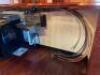 22' MAHOGANY WOOD BAR FRONT AND BACK SYSTEM - WITH PANEL BAR FRONT / BRASS RAIL / (4) - USB PORTS / (8) COAT HOOKS - 11