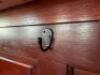 22' MAHOGANY WOOD BAR FRONT AND BACK SYSTEM - WITH PANEL BAR FRONT / BRASS RAIL / (4) - USB PORTS / (8) COAT HOOKS - 26
