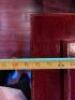 22' MAHOGANY WOOD BAR FRONT AND BACK SYSTEM - WITH PANEL BAR FRONT / BRASS RAIL / (4) - USB PORTS / (8) COAT HOOKS - 29