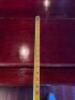 22' MAHOGANY WOOD BAR FRONT AND BACK SYSTEM - WITH PANEL BAR FRONT / BRASS RAIL / (4) - USB PORTS / (8) COAT HOOKS - 30