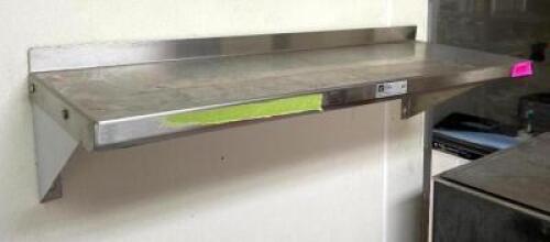 36" STAINLESS STEEL WALL MOUNT SHELF