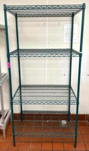 3' 4-TIER WIRE SHELVING UNIT