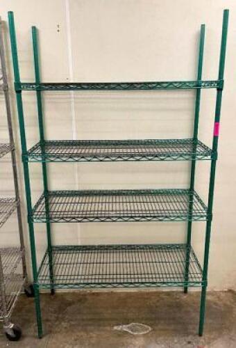 42" 4-TIER WIRE SHELVING UNIT
