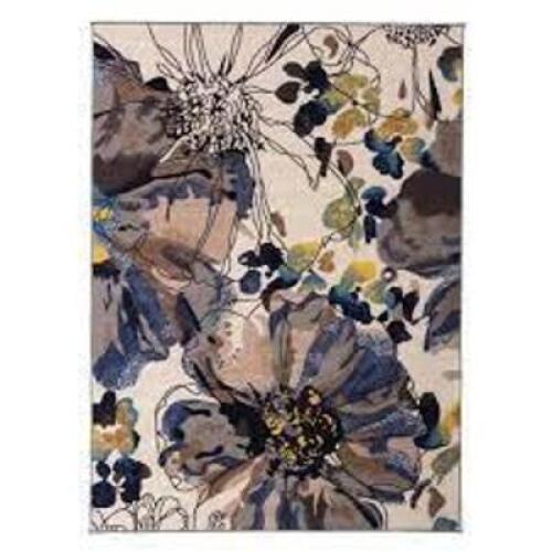 MODERN BRIGHT FLOWERS NON-SLIP (NON-SKID) CREAM 3 FT. 3 IN. X 5 FT. AREA RUG BRAND/MODEL WORLD RUG GALLERY RETAIL PRICE: $41.82 QUANTITY 1