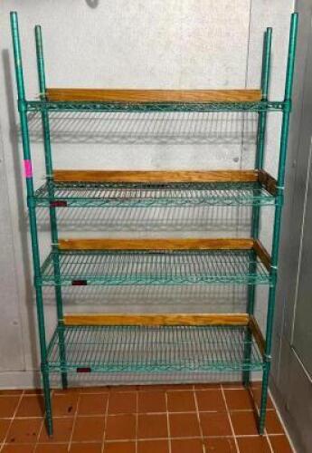 42" 4-TIER WIRE SHELVING UNIT