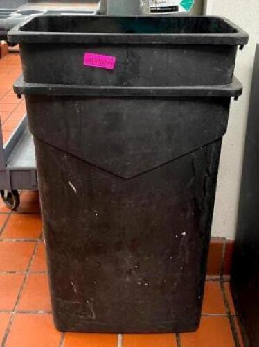 (2) SLIM JIM TRASH BINS