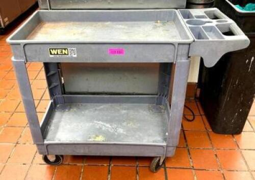 2-TIER PLASTIC UTILITY CART
