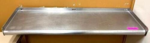 36" STAINLESS STEEL WALL MOUNT SHELF