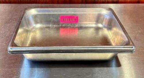 (5) HALF SIZE STAINLESS STEEL PANS