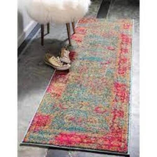 MEDICI CORANADO BLUE 2' 7 X 10' 0 RUNNER RUG BRAND/MODEL UNIQUE LOOM RETAIL PRICE: $55.75 QUANTITY 1