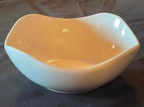 (12) - CT. SET OF 26 OZ. PORCELAIN SQUARE QUAD BOWLS