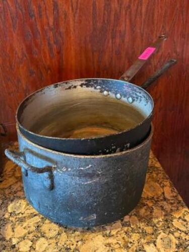 (2) - 7 QT. ALUMINUM SAUCE PANS