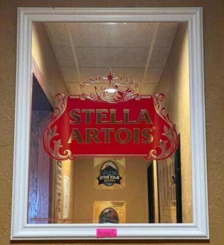 31" X 25" STELLA ARTOIS WALL MIRROR