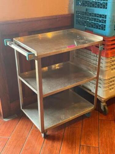 26" THREE TIER STAINLESS UTILITY CART