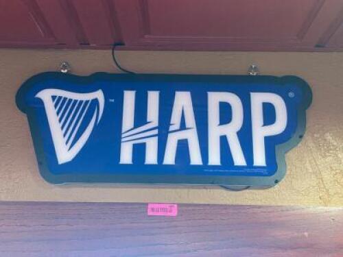 30" ILLUMINATED HARP SIGN