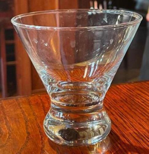 (5) - 7 OZ. STEMLESS MARTINI GLASSES