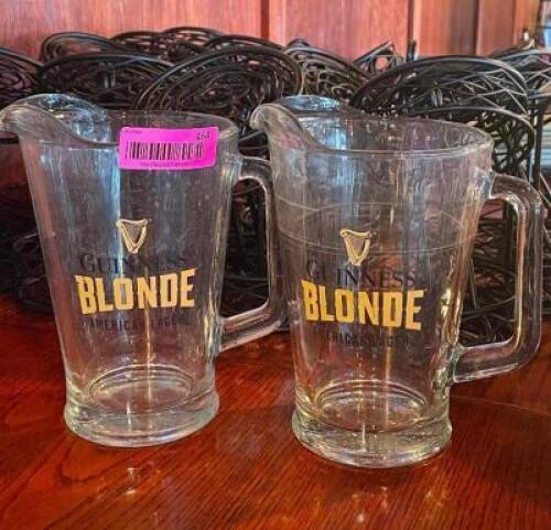 (2) - GUINNESS BLONDE AMERICAN LAGER PITCHERS