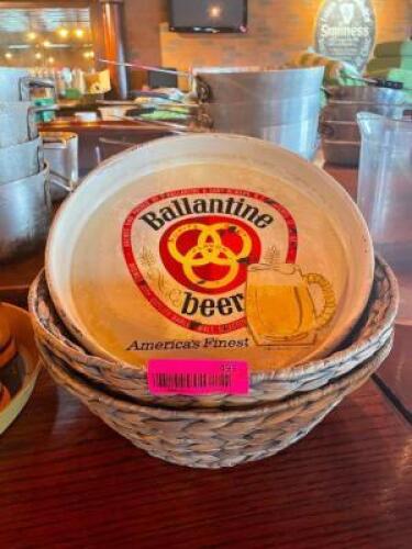 (4) - CT. TABLE TOP BASKET AND BEER TRAY SET