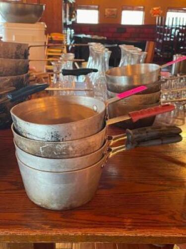 (4) - 7 QT. ALUMINUM SAUCE PANS