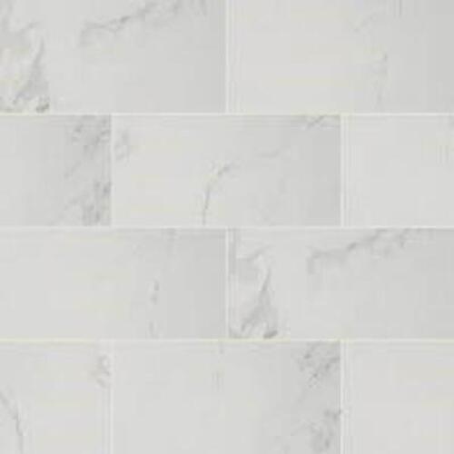 220 SQ FT CARRARA POLISHED 12 IN. X 24 IN. POLISHED PORCELAIN FLOOR AND WALL TILE BRAND/MODEL HOME DECORATORS COLLECTION RETAIL PRICE: $1.