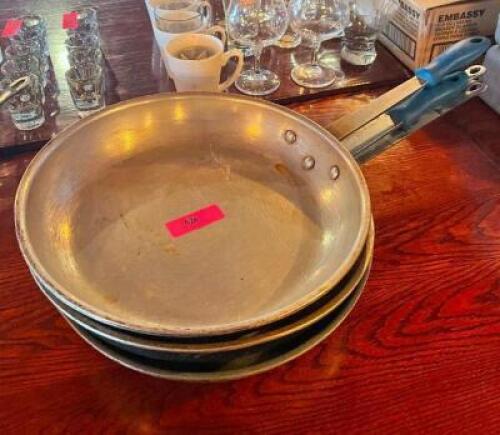 (3) - 14" FRYING PANS